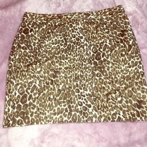 Loft cheetah miniskirt